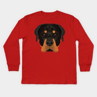 Rottweiler Kids Long Sleeve T-Shirt